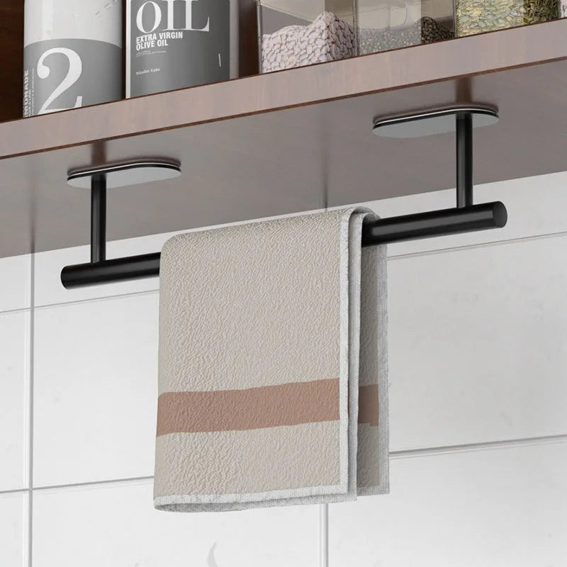 Porte-serviettes simple en gris