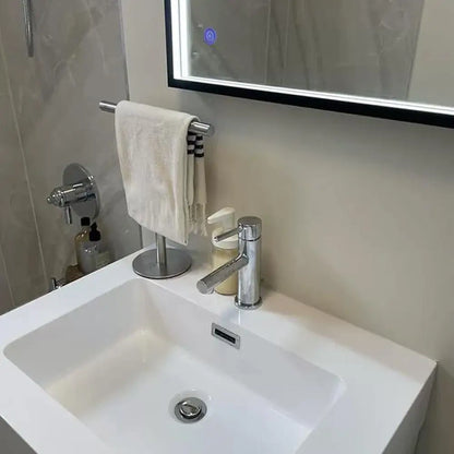 Stainless Steel Towel Rack Free Standing T-Shape Towel Bar Rack Bath Towel Bar Stand For Bathroom Kitchen Vanity Countertop