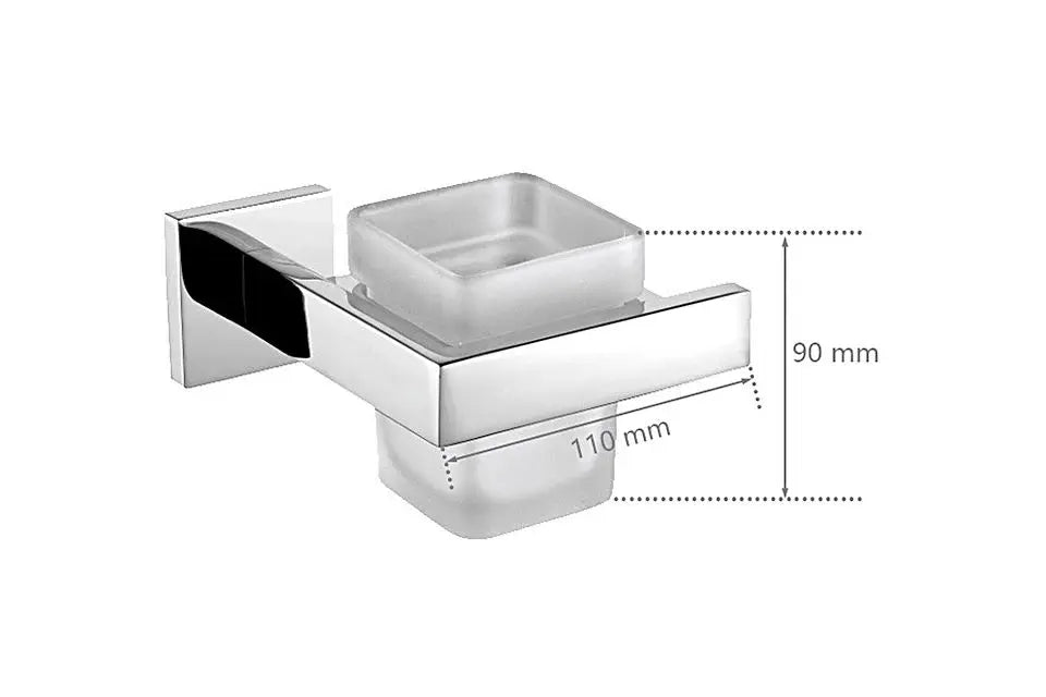 Ensemble Accessoires Salle de Bain Acier Inoxydable Brossé - Porte-Serviettes Papier Toilette Crochets