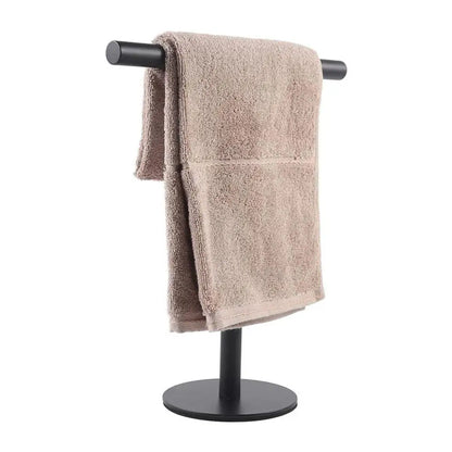 Stainless Steel Towel Rack Free Standing T-Shape Towel Bar Rack Bath Towel Bar Stand For Bathroom Kitchen Vanity Countertop