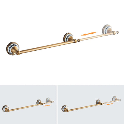 Porte-serviettes Coulissant Antique en Laiton Bronze