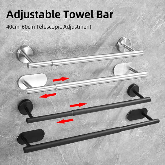 Porte-serviettes coulissant pour salle de bain
