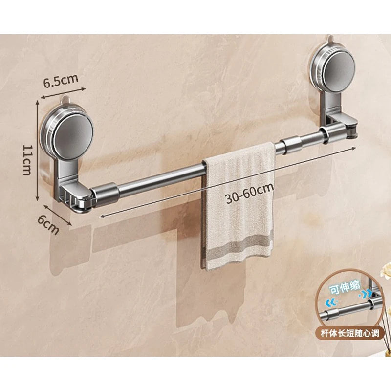 Porte-serviettes Extensible en Gris