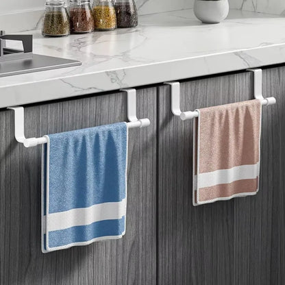 Barre Porte-Torchons Multifonction Sans Perçage - Rangement Serviettes Sur Placard Cuisine