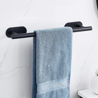 Porte-Serviettes Mural 40cm Auto-Adhésif Acier Inoxydable - Sans Perçage Salle de Bain