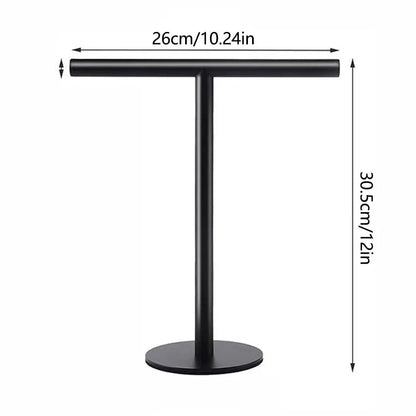 Stainless Steel Towel Rack Free Standing T-Shape Towel Bar Rack Bath Towel Bar Stand For Bathroom Kitchen Vanity Countertop