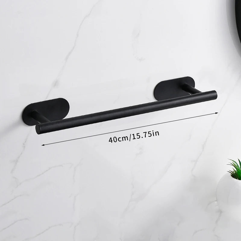 Porte-serviettes simple en gris