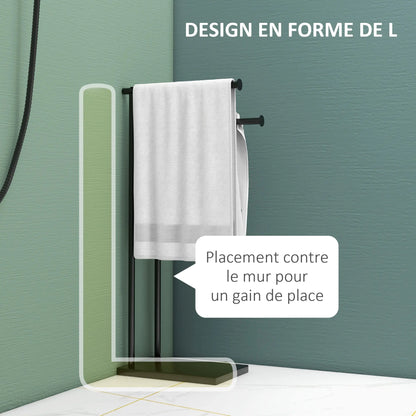 Porte-serviettes sur Pied en Acier Inoxydable