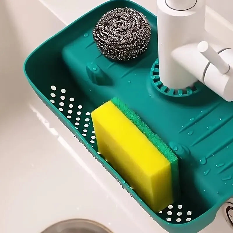Porte Éponge Silicone Anti Éclaboussures