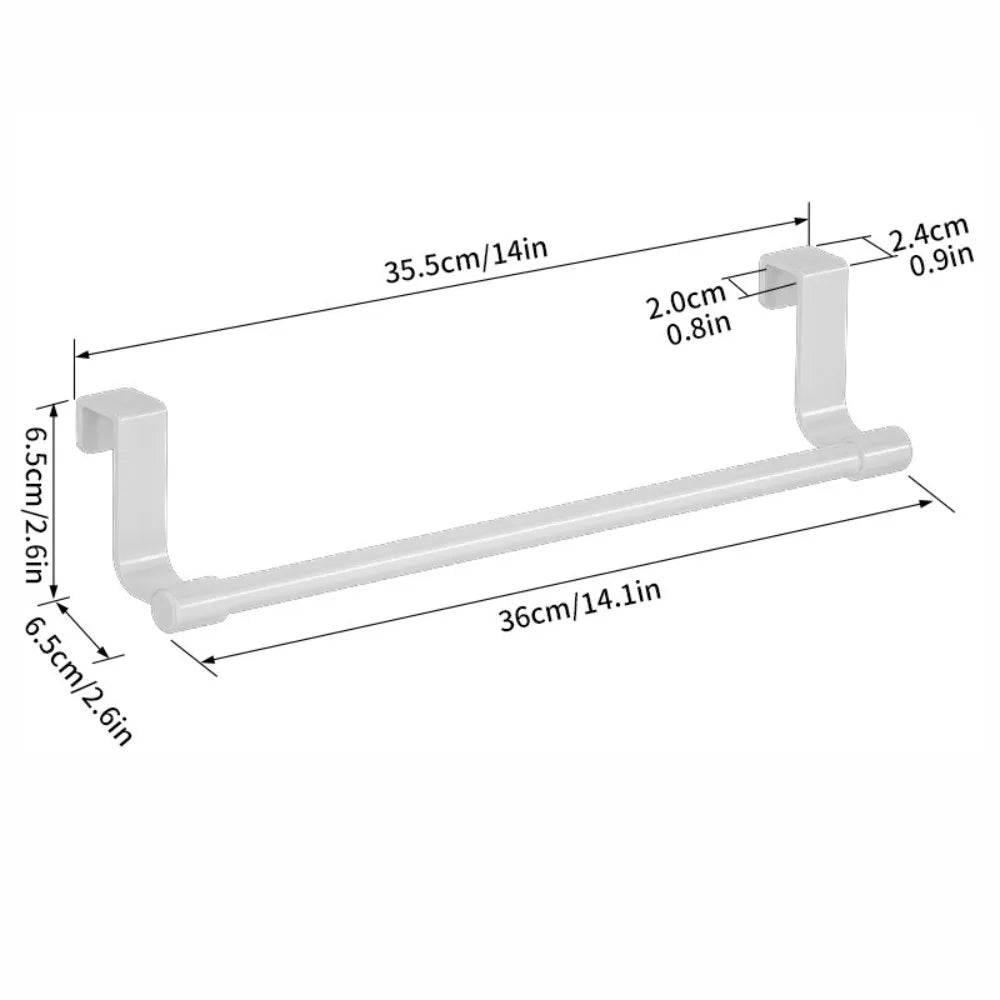 Barre Porte-Torchons Multifonction Sans Perçage - Rangement Serviettes Sur Placard Cuisine