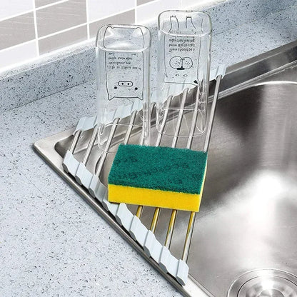 Porte Éponge Égouttoir Triangle Pliable