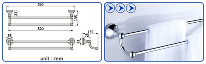 Porte-serviettes en Laiton - Ensemble Accessoires