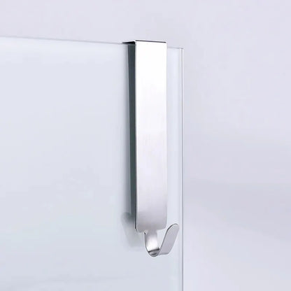 Crochet Métal Détachable pour Porte en Verre - Porte-Vêtements Sans Perçage Salle de Bain