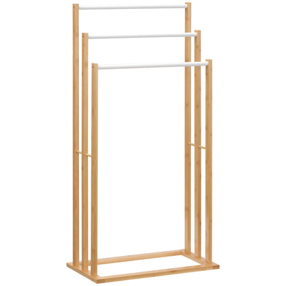 Porte-serviettes sur Pied en Bambou