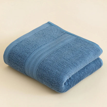 Serviette de bain en Coton Doux en Bleu