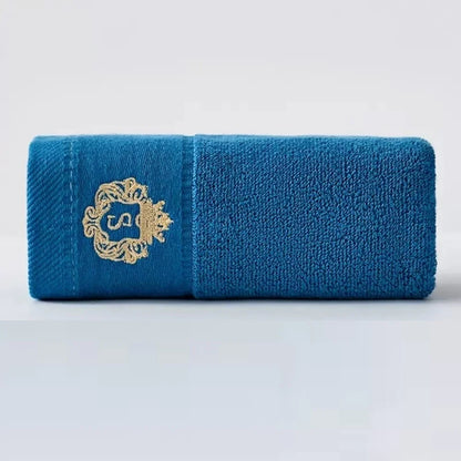 Serviette de bain en Coton en Bleu