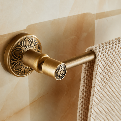 Support Porte-serviettes Aluminium en Laiton Antique