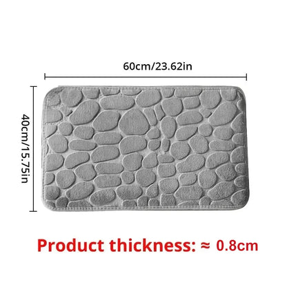 Tapis de bain Antidérapant Effet Galets