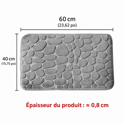 Tapis de bain Antidérapant Effet Galets