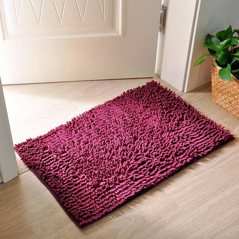 Tapis de bain Mémoire de Forme en Pourpre Profond